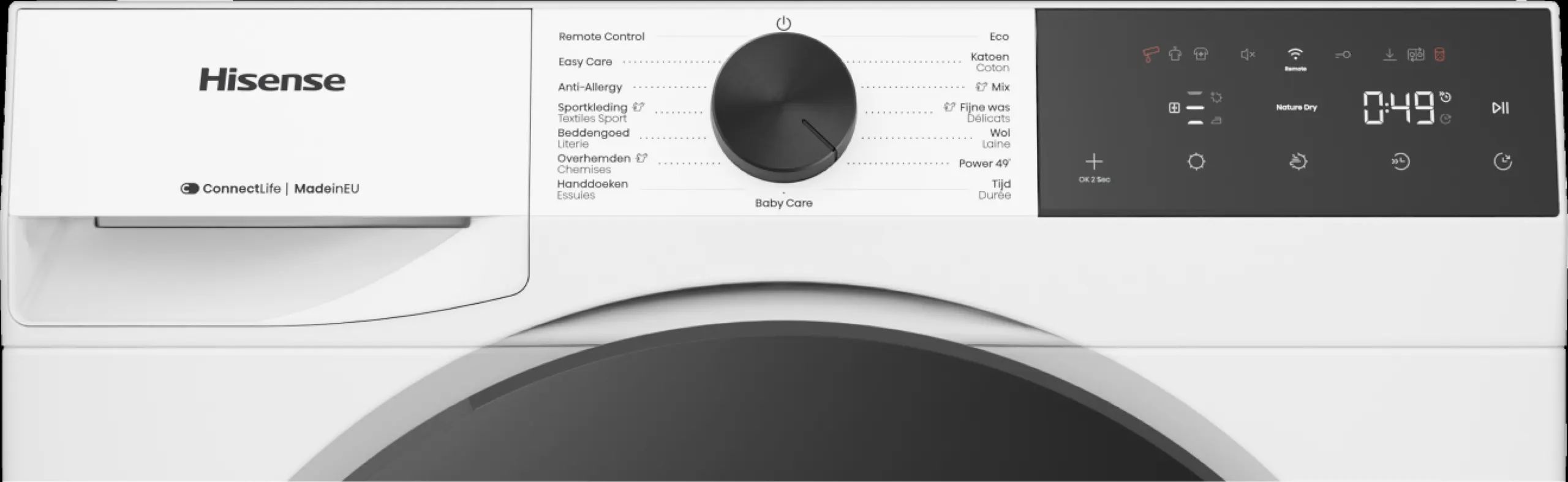 Hisense warmtepompdroger DH3E900BWCB - Afbeelding 3