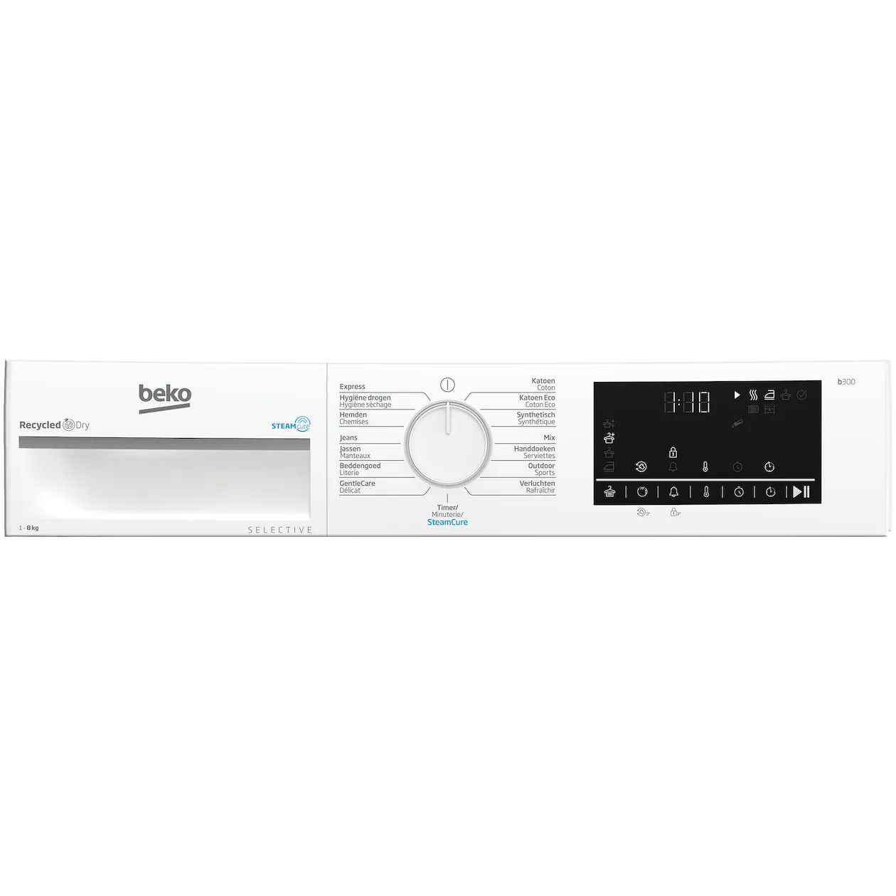 Beko B3T6823W2 SteamCure warmtepompdroger - Afbeelding 2
