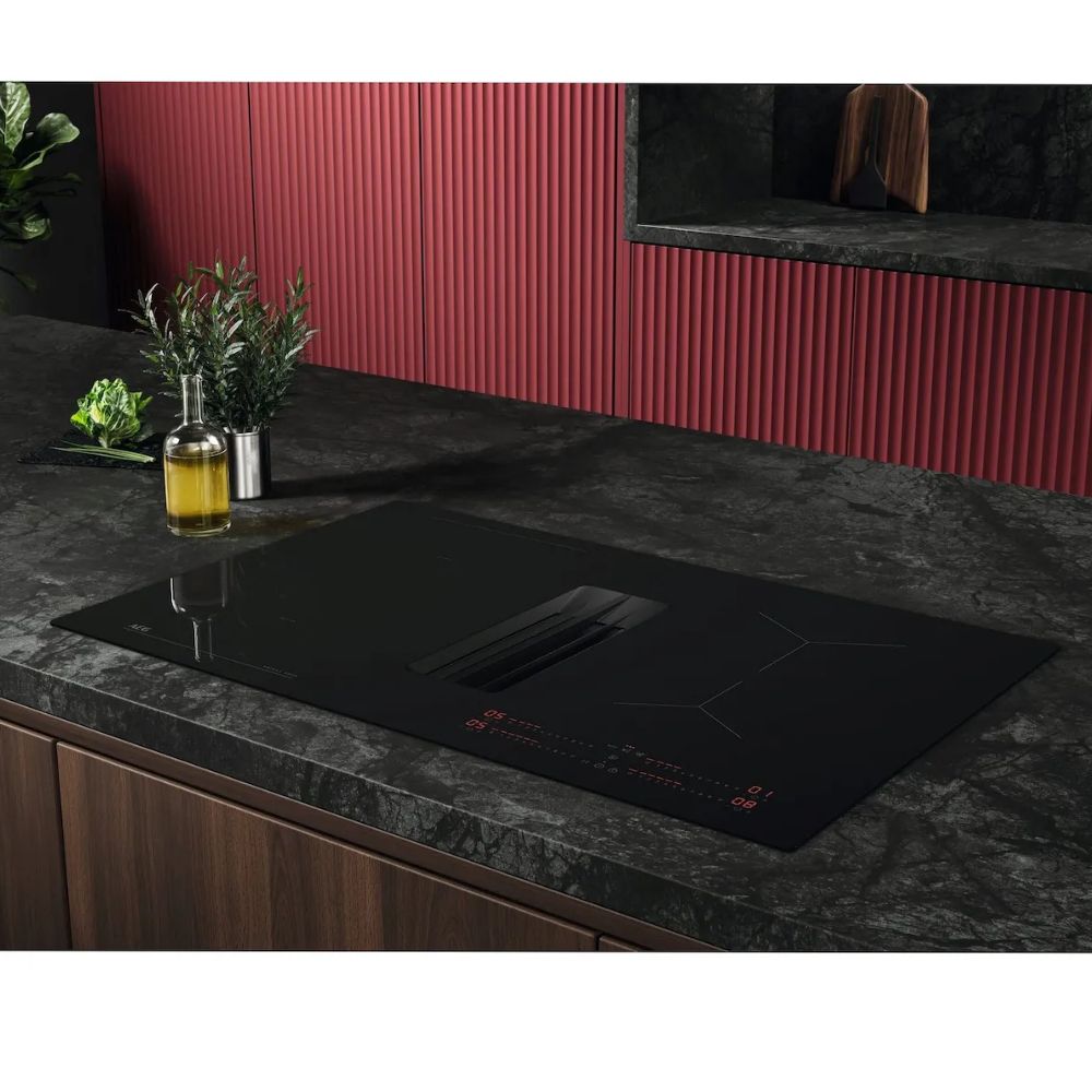Aeg inductie kookplaat met afzuiging TH84CB03CB 80cm - Afbeelding 2