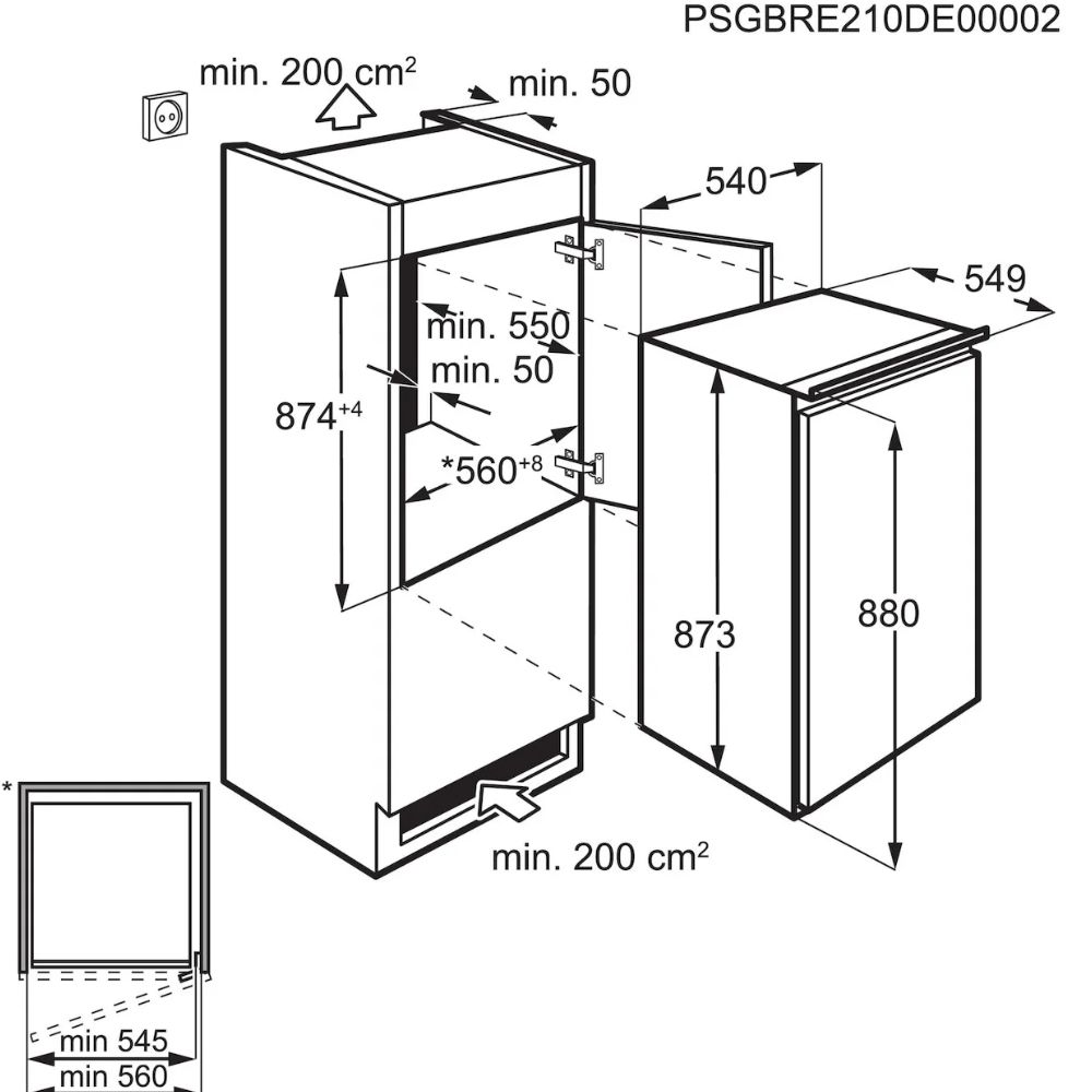 AEG TSK5O881ES inbouw koeler - Afbeelding 2